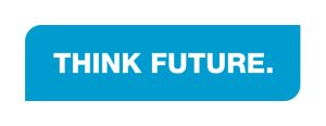 SAMK's slogan Think Future as a graphic.